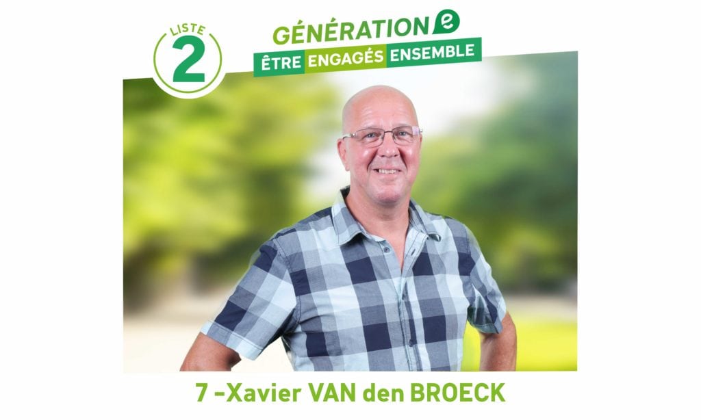 Nos candidats se présentent : Xavier VAN den BROECK
